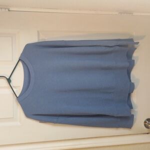 French Terry Lined Pullover Sweatshirt, Purple Size L (12-14)